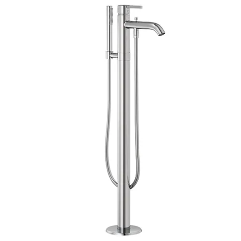 Kludi NOVA FONTE Pura Stand-Wannenfüll- und Brause-Einhandmischer chrom, DN 20, Einhebelmischer, Standmontage für freistehende Wannen Kludi NOVA FONTE Pura Stand-Wannenfüll- und Brause-Einhandmischer chrom, DN 20, Einhebelmischer, Standmontage für freistehende Wannen