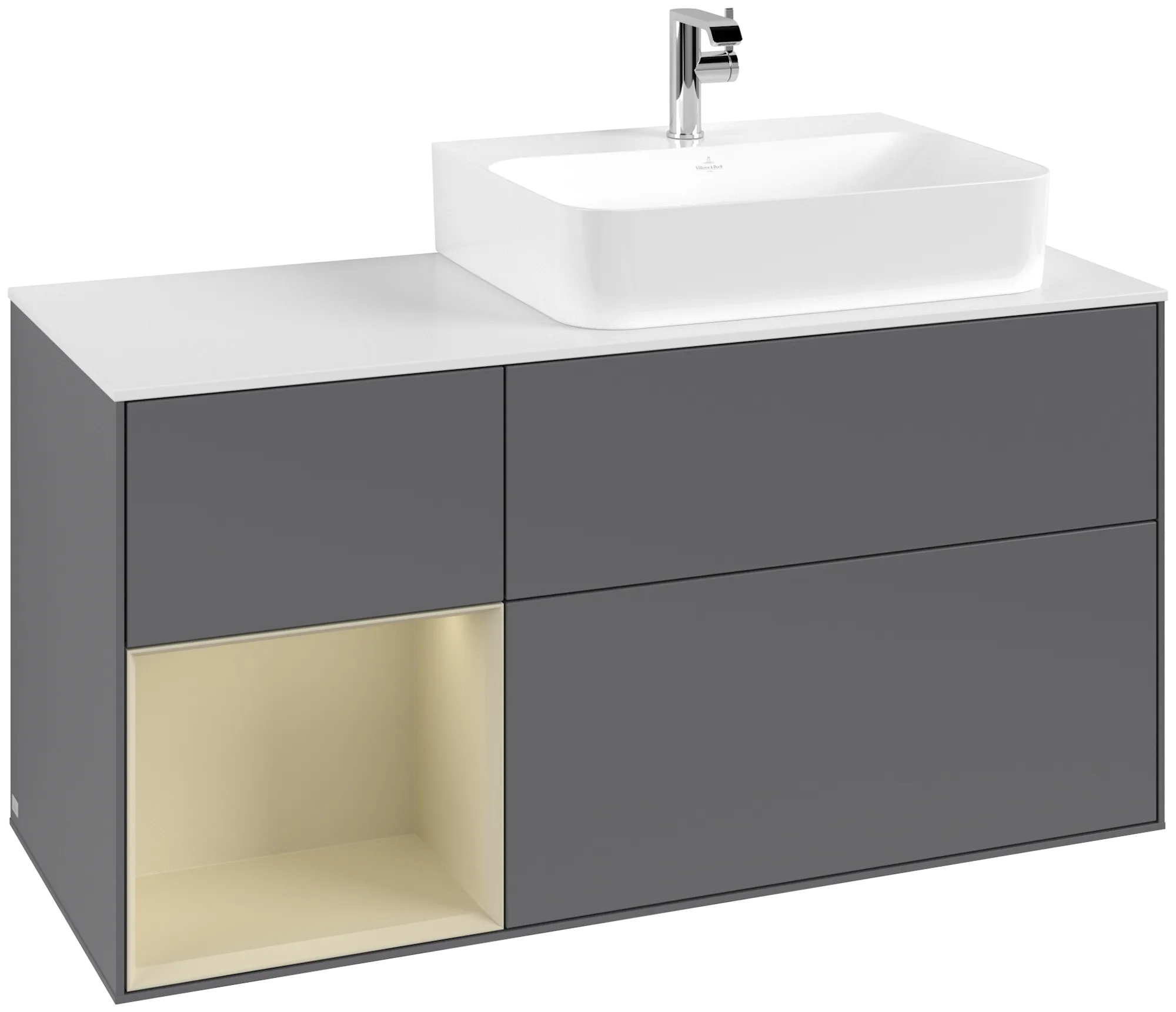 Villeroy & Boch Finion Waschbeckenunterschrank G14, anthrazit