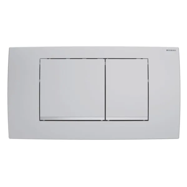 Twinline30 Betätigungsplatte für 2-Mengen-Spülung: chrom matt / easy-to-clean-beschichtet Twinline30 Betätigungsplatte für 2-Mengen-Spülung: chrom matt / easy-to-clean-beschichtet