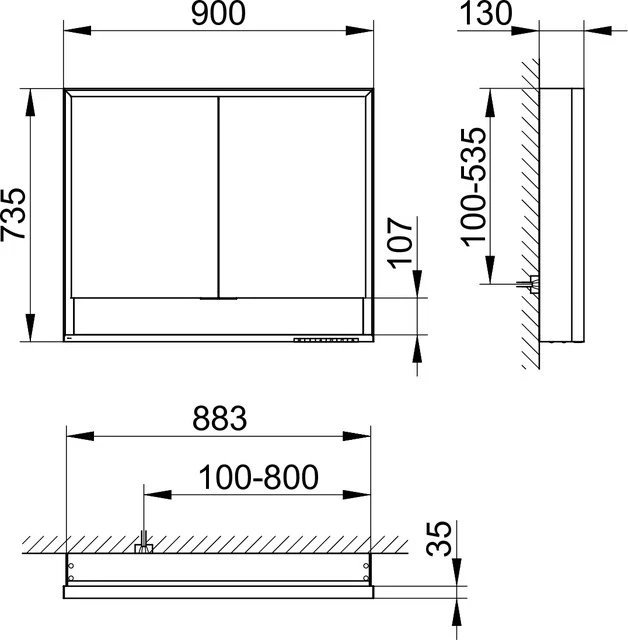 KEUCO Wandvorbau Spiegelschrank mit offenem Ablagefach „Royal Lumos“ in Silber (eloxiert), Aufputz, mit Steckdosen, mit Spiegelheizung 900 × 735 × 130 mm KEUCO Wandvorbau Spiegelschrank mit offenem Ablagefach „Royal Lumos“ in Silber (eloxiert), Aufputz, mit Steckdosen, mit Spiegelheizung 900 × 735 × 130 mm