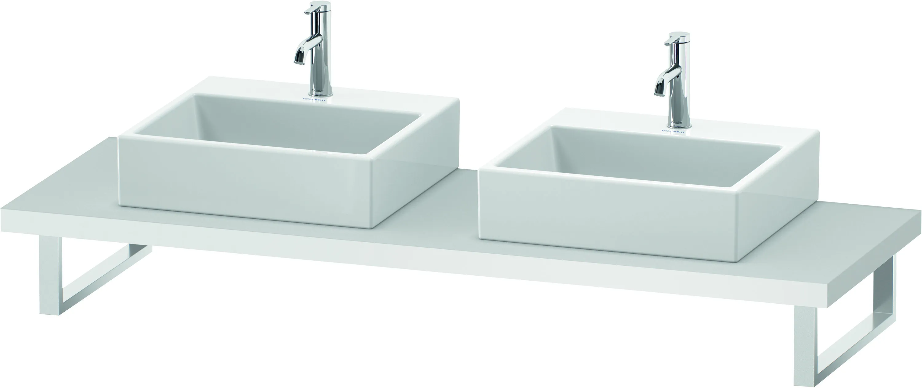 Duravit Konsole „DuraStyle“, links und rechts in Weiß Matt Duravit Konsole „DuraStyle“, links und rechts in Weiß Matt