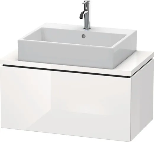 Duravit Waschtischunterschrank wandhängend „L-Cube“ 82 × 40 × 47,7 cm Weiß Hochglanz