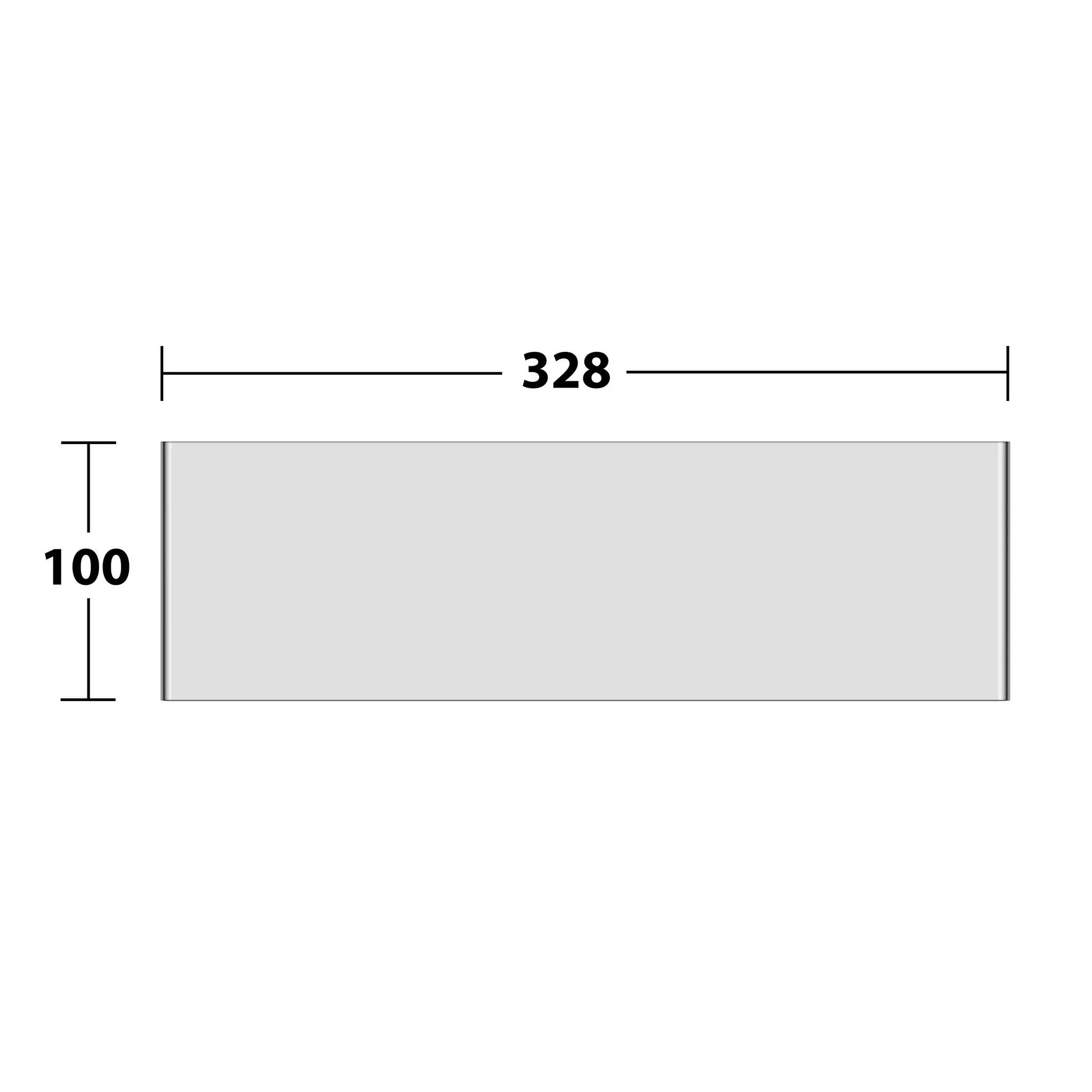 Edition 400 11558170000 Duschablage silber-eloxiert