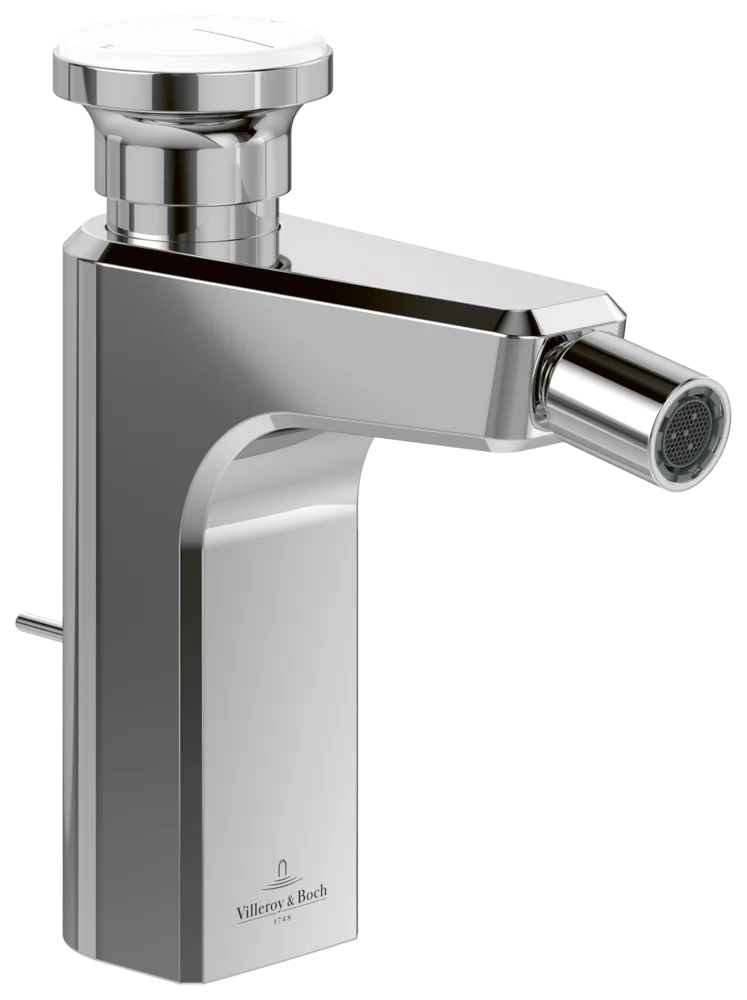 Villeroy & Boch Einhebel-Bidetarmatur Vea, Chrom, 47.5 x 173 x 166 mm, Höhe 166 mm, Standmontage