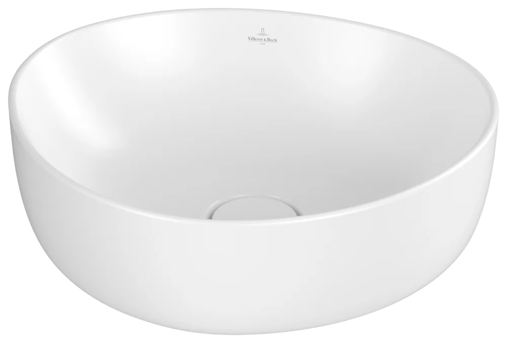 Villeroy & Boch Aufsatzwaschbecken Antao, asymmetrisch, Stone White CeramicPlus, 400x395x145 mm, TitanCeram, Country-Stil