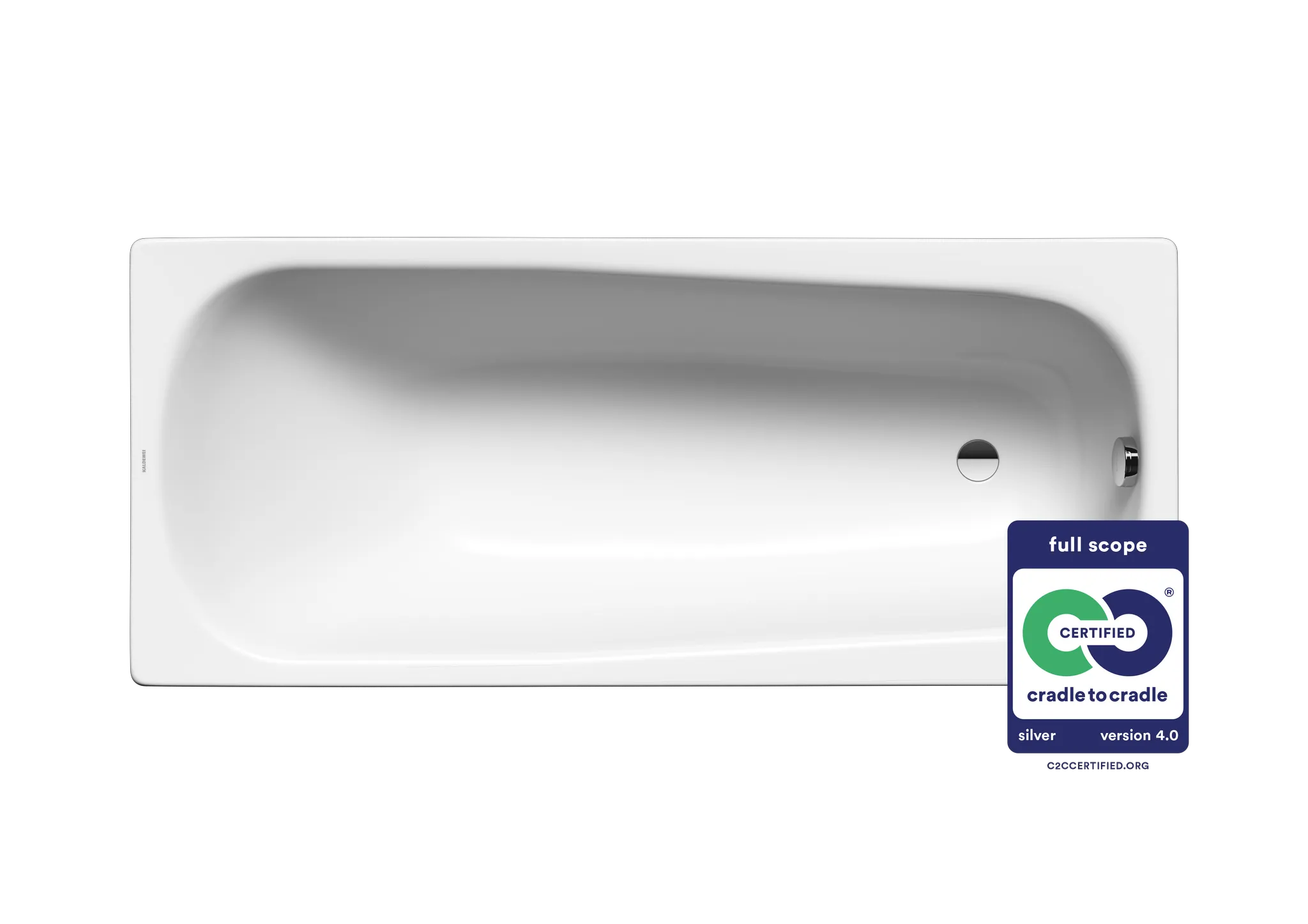 Kaldewei Badewanne „Saniform“ rechteck 175 × 75 cm, ohne Grifflochbohrungen in alpinweiß