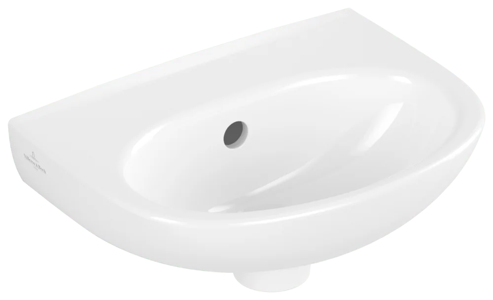Villeroy & Boch O.novo Handwaschbecken 434036, oval, 360 x 275 mm, Weiß Alpin CeramicPlus