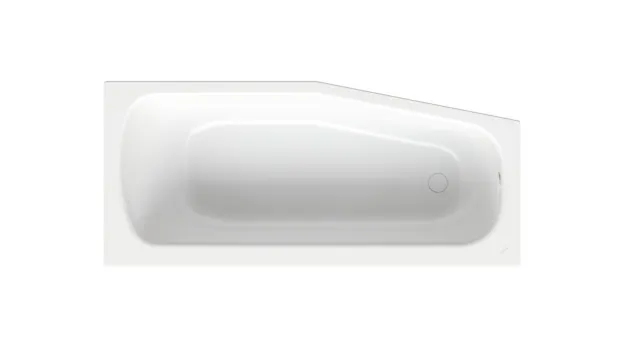 Bette Bambino Badewanne, Edelweiß, 1-Sitzer, 1.570 x 700 mm, 30 mm Randhöhe, glasierter Titan-Stahl