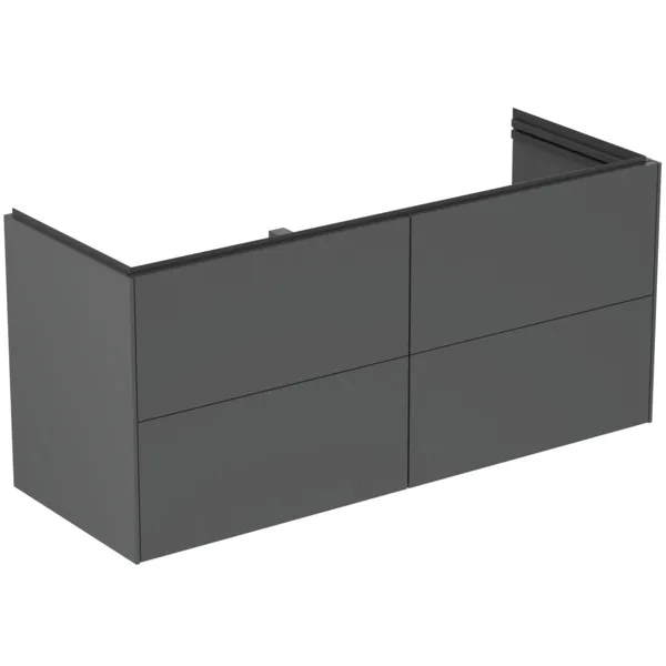 Ideal Standard Möbelwaschtischunterschrank Conca 1200 mm 4 Auszüge Anthrazit matt