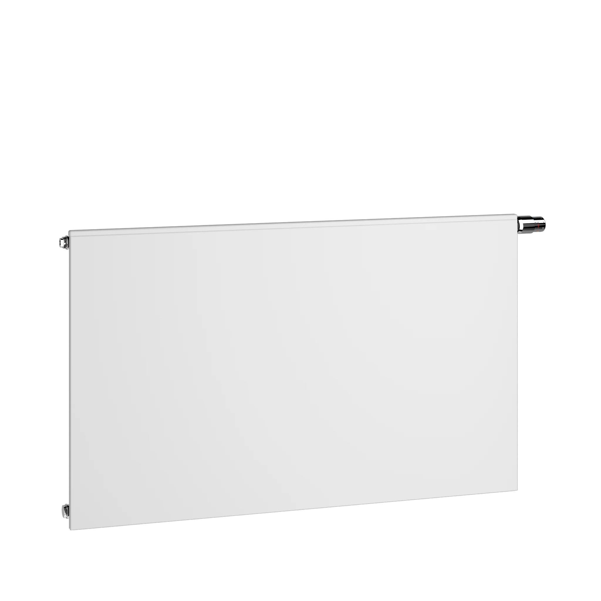 Flachheizkörper therm-x2 Plan-V Hygiene Typ 30, HxLxT: 305x1005x157 mm, Farbe: Weiß RAL 9016 seidenglanz, Ventilposition: links, 10 bar, Abdeckung: ohne, Wärmeleistung 75/65-20: 780 Watt, Bohrkonsole