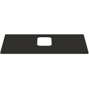 Waschtischplatte i.life B mittiger Ausschnitt für ein Wand-Waschtisch 802x507x18mm Weiß matt