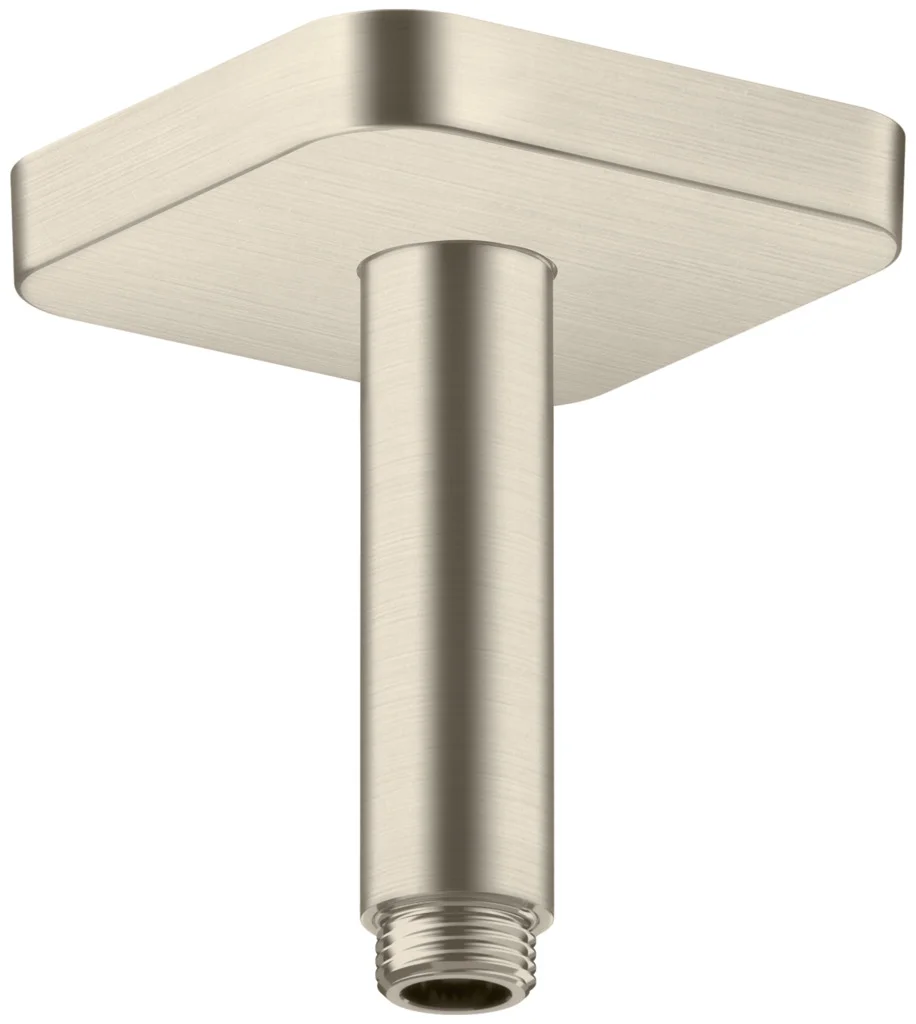 Hansgrohe AXOR ShowerSolutions Deckenanschluss 100 mm softsquare Brushed Nickel Aufputzmontage Messing G 1/2 Hansgrohe AXOR ShowerSolutions Deckenanschluss 100 mm softsquare Brushed Nickel Aufputzmontage Messing G 1/2