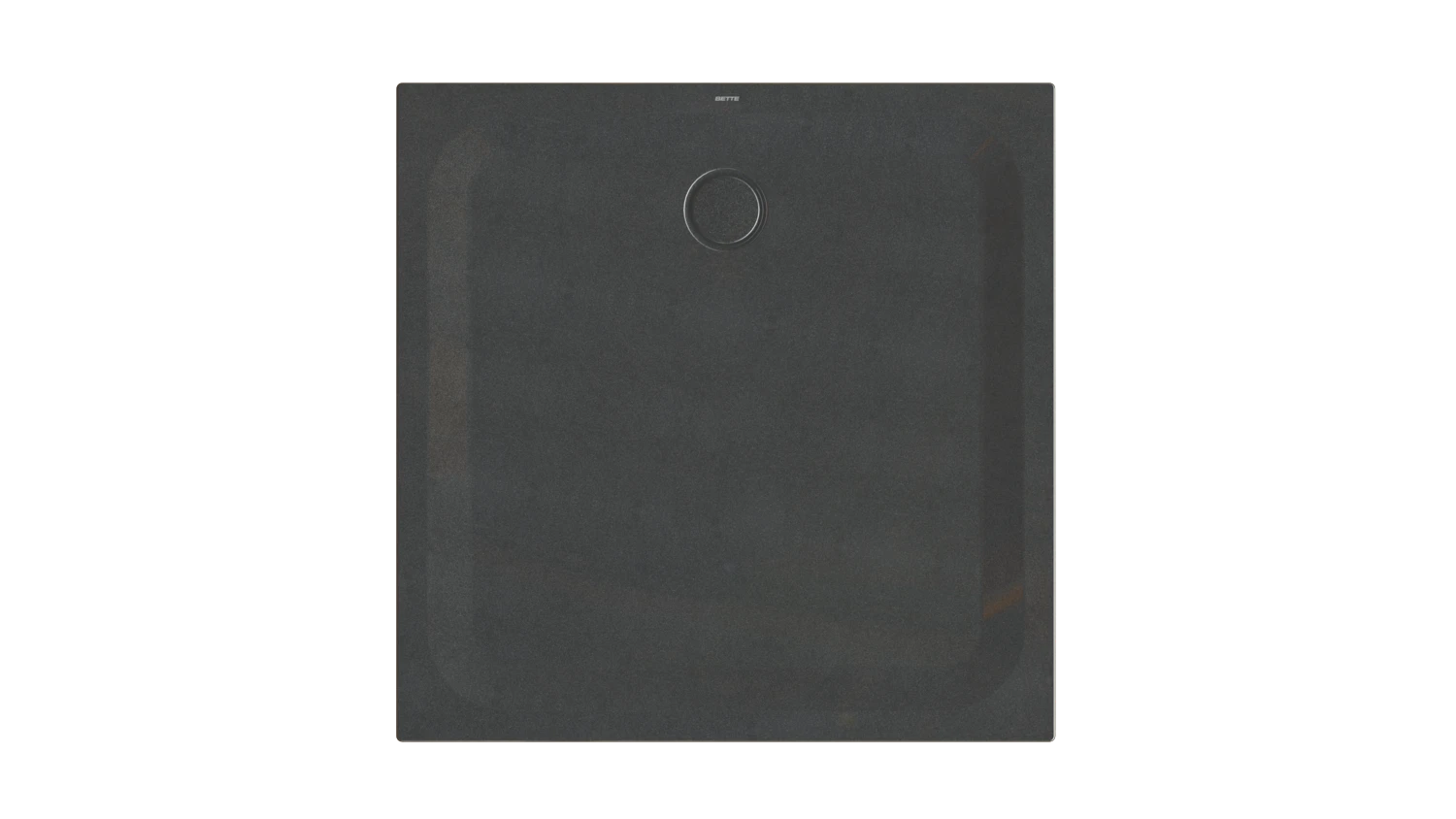 Bette quadrat Duschwanne „BetteUltra“ 1100 × 1100 mm ohne Oberflächenbeschichtung, mit BetteGlasur Plus, ohne Wannenträger, in Midnight