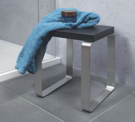 repaBAD Hocker „Orlando“ 36 × 30 × 45 cm in schwarz Farbe: Schwarz repaBAD Hocker „Orlando“ 36 × 30 × 45 cm in schwarz Farbe: Schwarz
