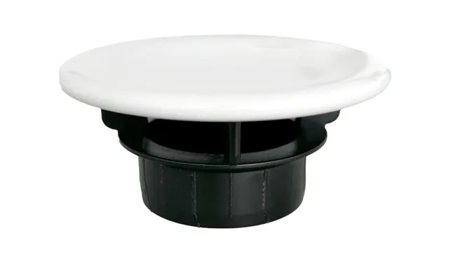 KEUCO Armaturenzubehör Emaille-Ventilabdeckung für Ab-und Überlaufgarnitur CLOU weiß