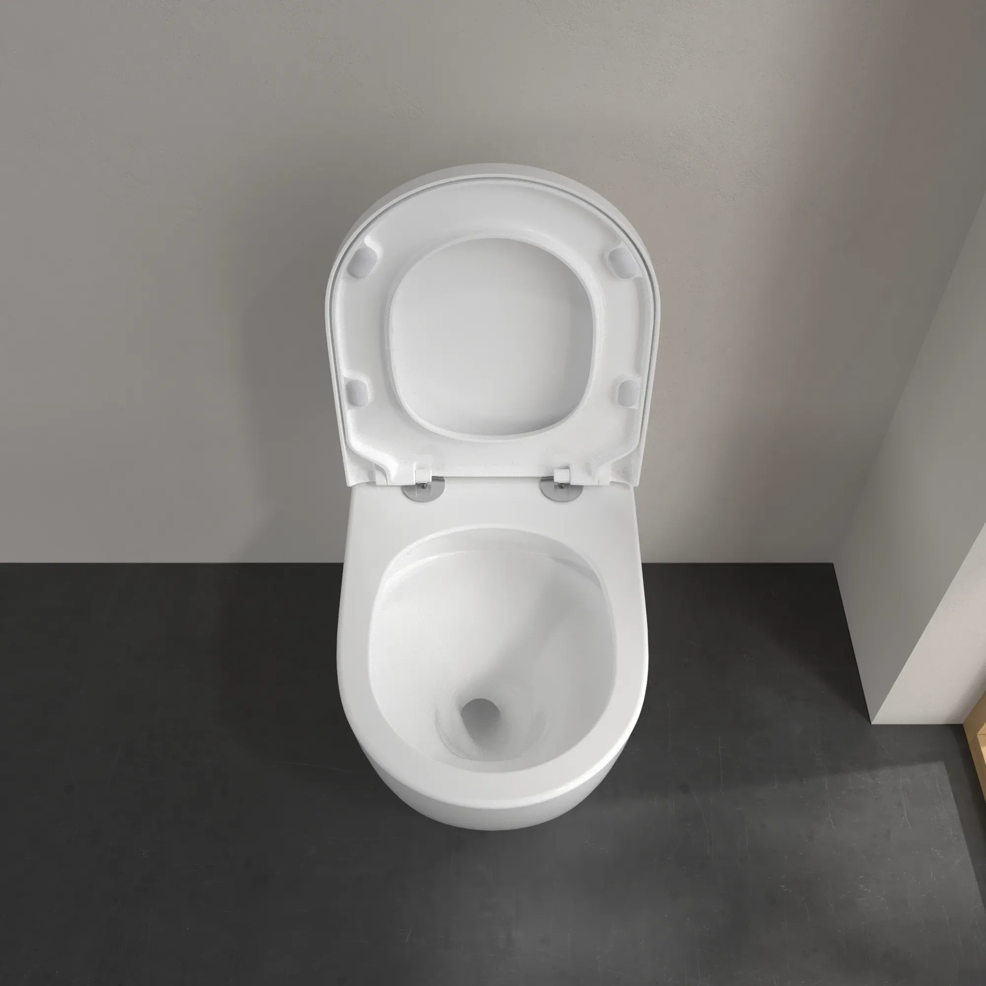 Stand-Tiefspül-WC „Subway 3.0“ 37 × 40 × 60 × 60 cm in Weiß Alpin, ohne Spülrand, Abgang waagerecht