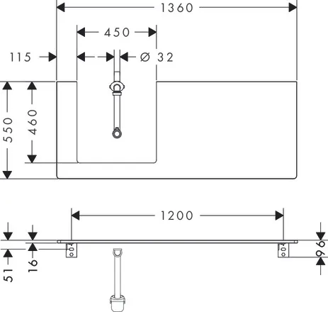 Xelu Q Konsole 1360/550 mit Ausschnitt links für Aufsatzwaschtisch geschliffen 500/480 Weiß Hochglanz Xelu Q Konsole 1360/550 mit Ausschnitt links für Aufsatzwaschtisch geschliffen 500/480 Weiß Hochglanz