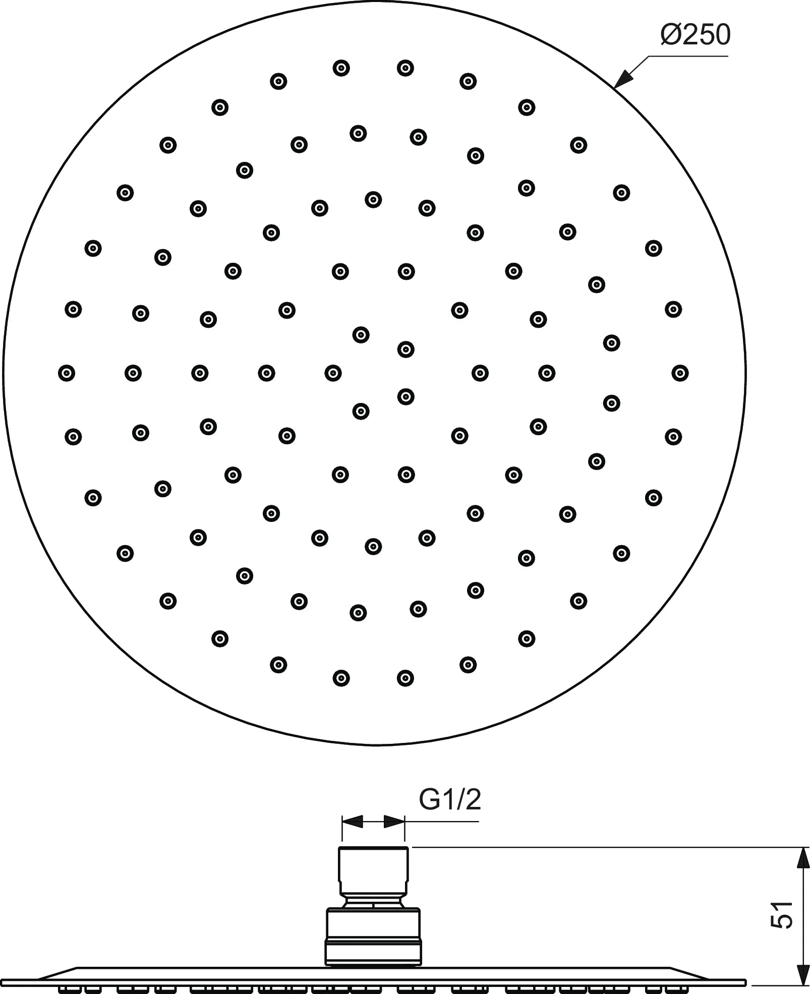 Ideal Standard IdealRain Luxe Kopfbrause BC973MY, 250mm, Edelstahl poliert Ideal Standard IdealRain Luxe Kopfbrause BC973MY, 250mm, Edelstahl poliert