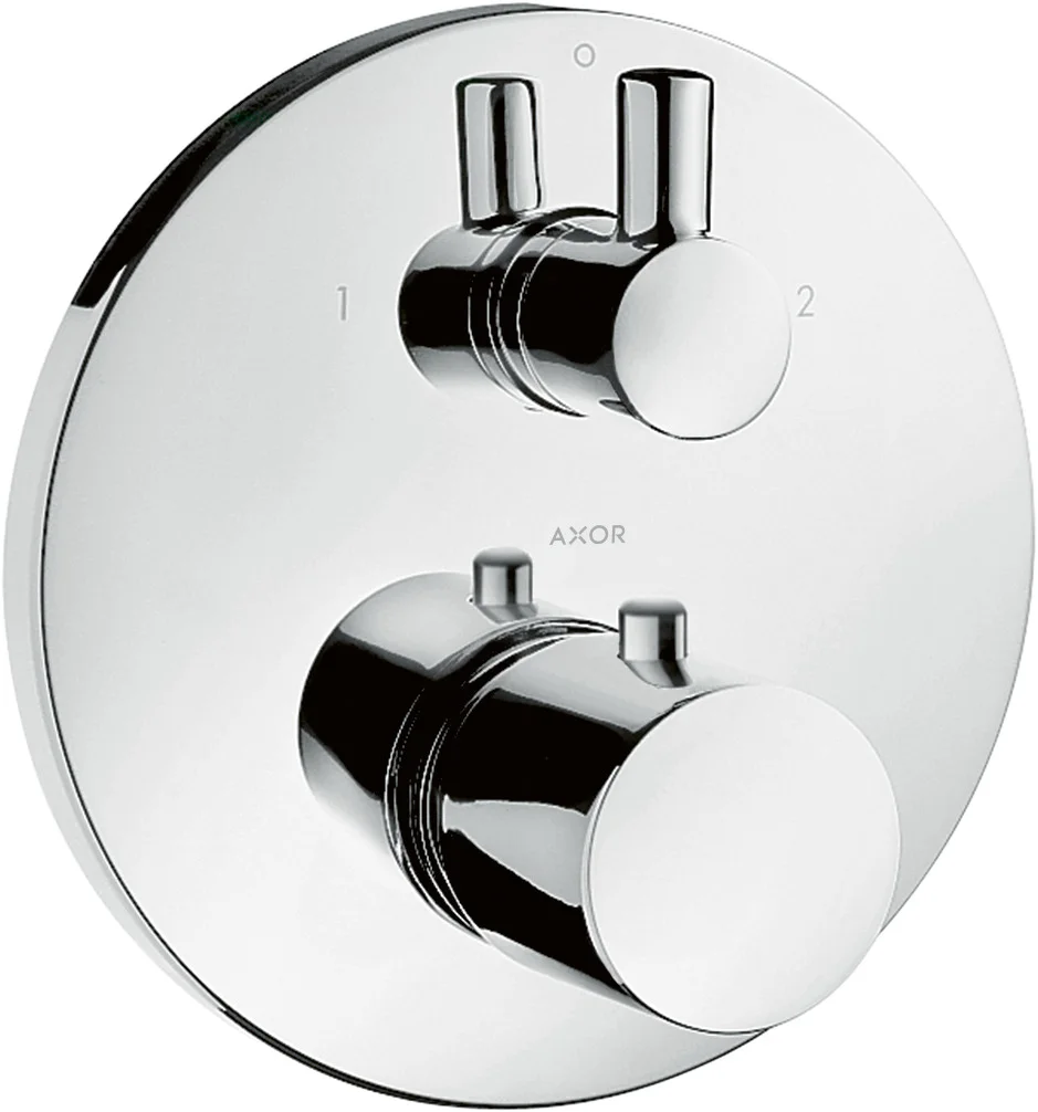 Hansgrohe AXOR Uno Thermostatmischer UP F-Set, Chrom, 2 Verbraucher, max. Durchfluss 29 l/min, einstellbare Temperaturbegrenzung, Rückflussverhinderer, Schalldämpfer