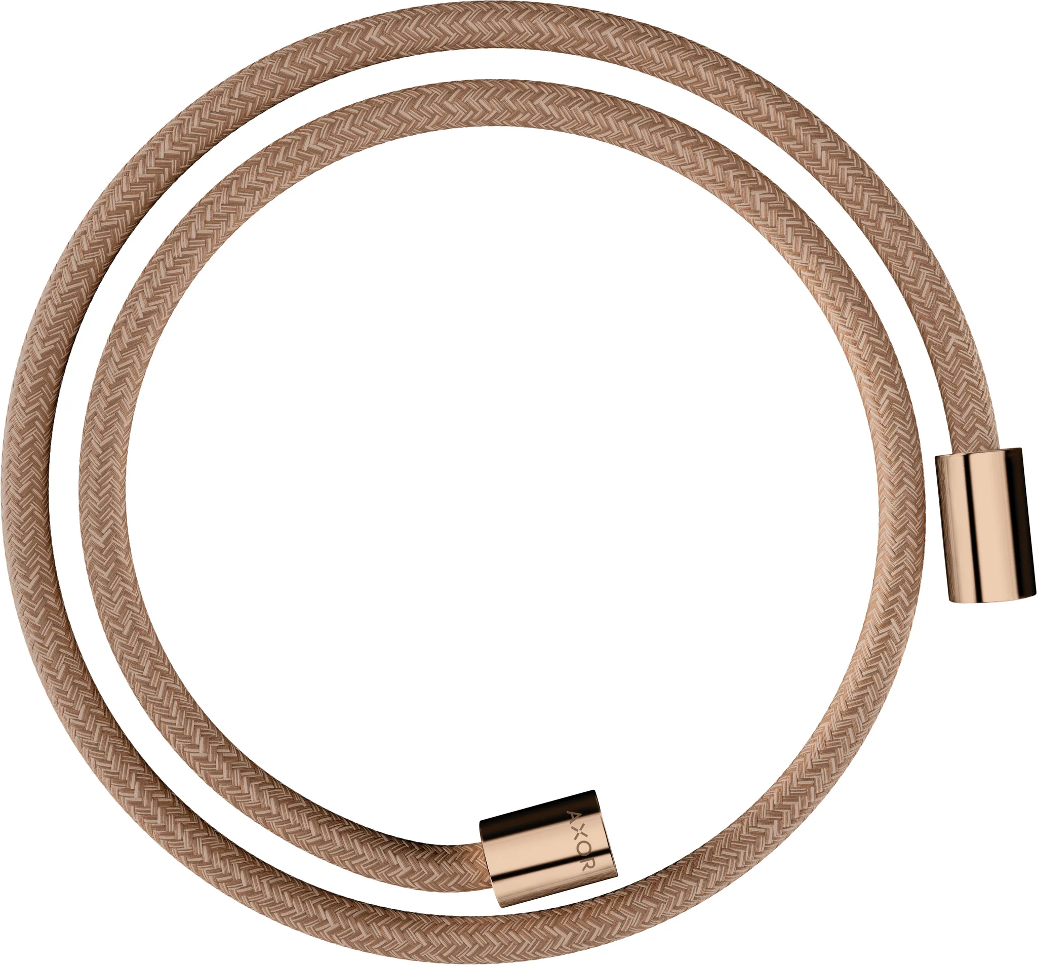 AXOR ShowerSolutions Textilbrauseschlauch 1,25 m mit zylindrischen Muttern Chrom