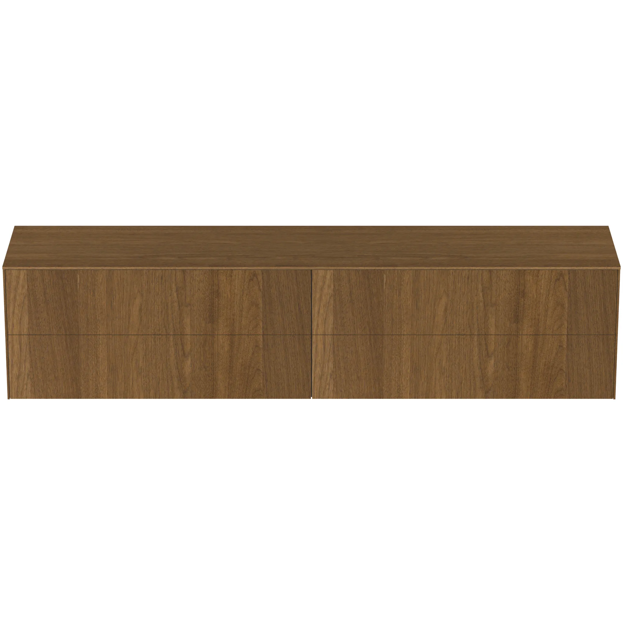 Ideal Standard Waschtischunterschrank „Conca“ 238,7 × 55 × 50,5 cm Walnuss dunkel Furnier Ideal Standard Waschtischunterschrank „Conca“ 238,7 × 55 × 50,5 cm Walnuss dunkel Furnier