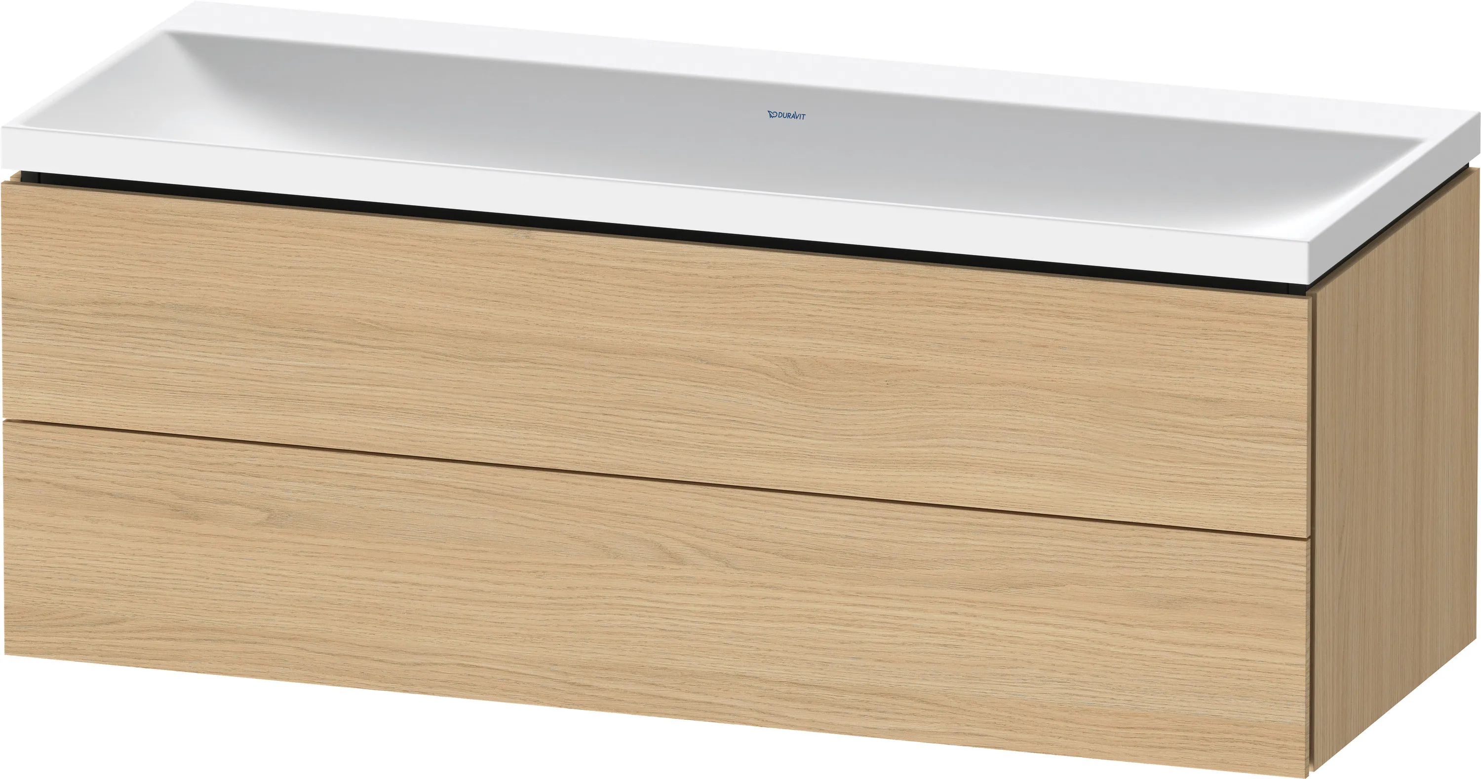 Duravit Möbelset c-shaped Set wandhängend wandhängend „L-Cube“ 120 × 48 × 48 cm Eiche Natur