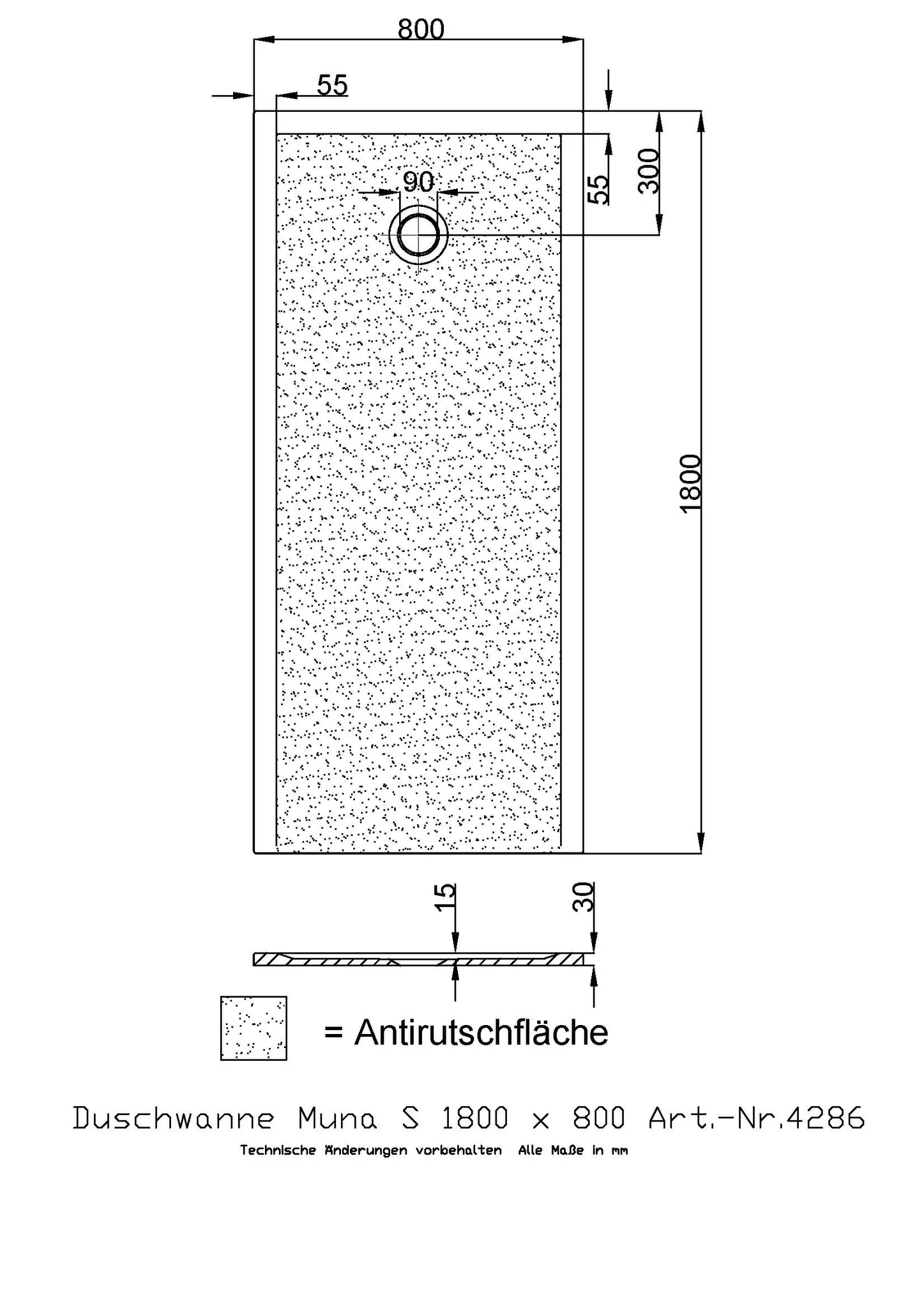 Hoesch Muna S Duschwanne Mineralguss Solique Weiß Hoesch Muna S Duschwanne Mineralguss Solique Weiß