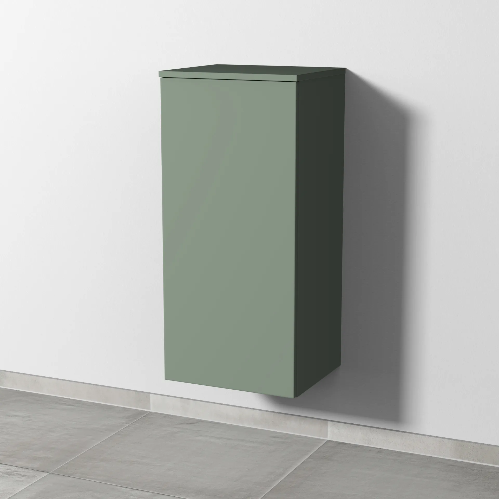 Sanipa Mittelschrank „3way“ 400 × 850 × 345 mm Anschlag links, in Soft-Green, Anschlag links