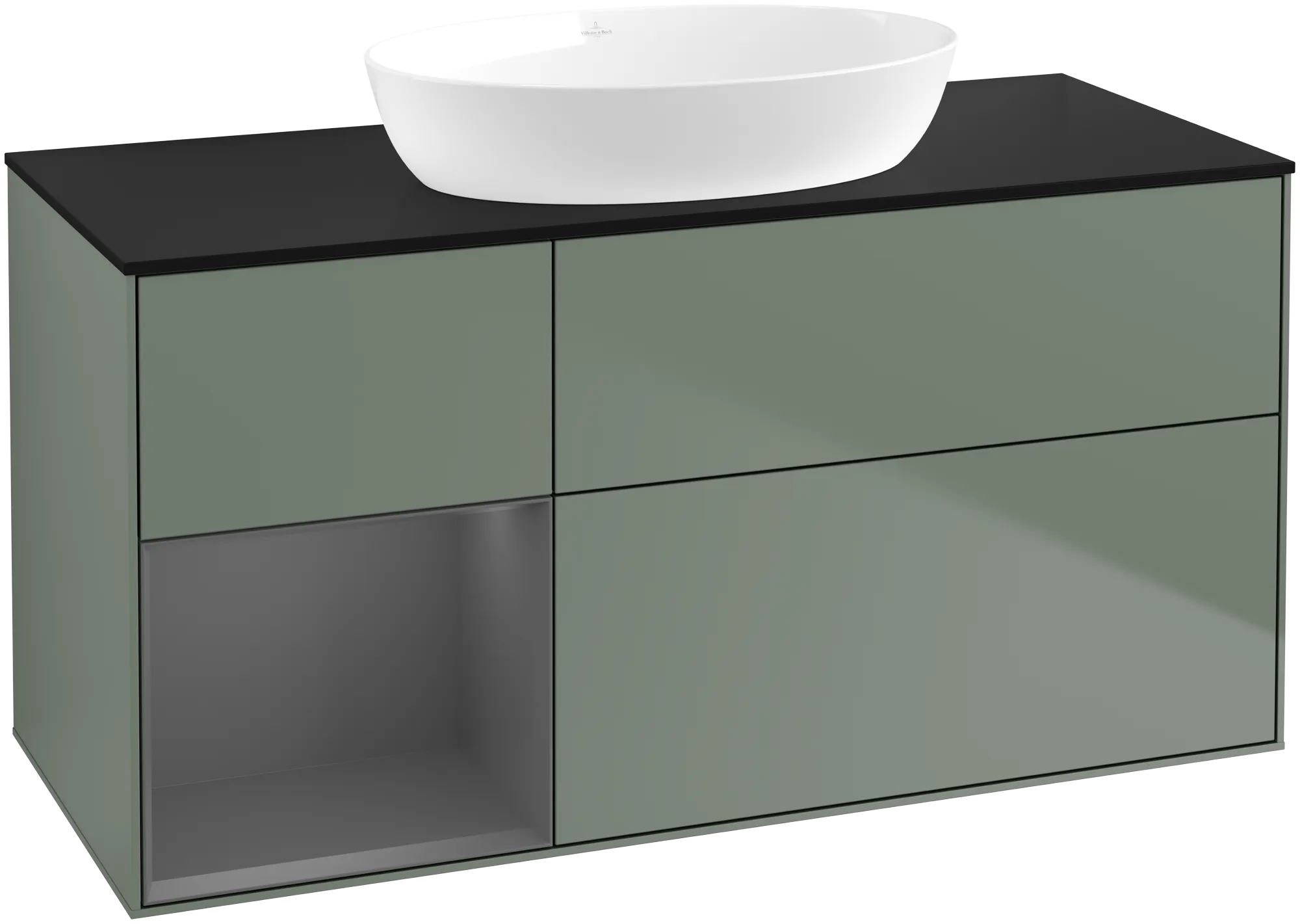 Villeroy & Boch Finion Waschbeckenunterschrank FA6 1200x603x501mm Olive Matt