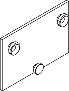 Montageplatte des Systems 900, Edelstahl, PVD, zur Aufnahme und Fixierung der mobilen Sitze 900.51.4..., in Farbe CK (messing glänzend)