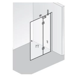 HSK Badewannenaufsatz passend zu Badewannenaufsätze von K2.80 bis K2.82 „K2“ Glas Klar hell, Scharniere Chromoptik (Alu Hochglanz poliert) HSK Badewannenaufsatz passend zu Badewannenaufsätze von K2.80 bis K2.82 „K2“ Glas Klar hell, Scharniere Chromoptik (Alu Hochglanz poliert)