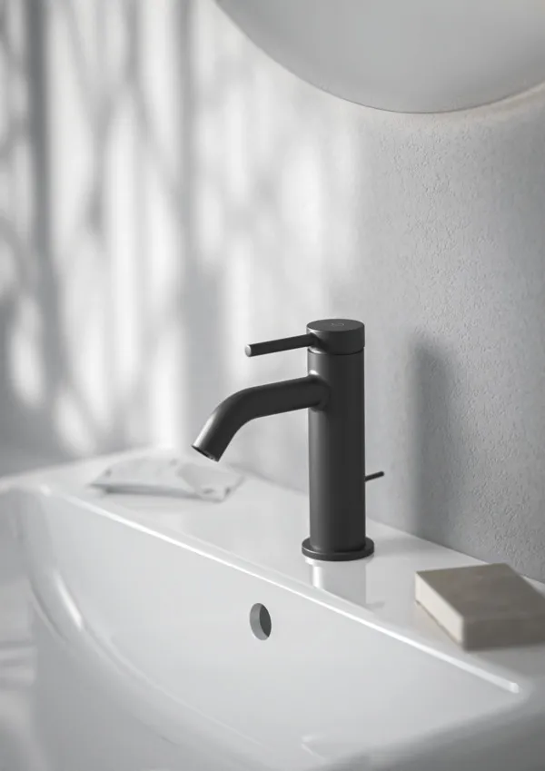 Waschtischarmatur Ceraline Nuovo Ausladung 105mm mit Ablaufgarnitur Chrom Waschtischarmatur Ceraline Nuovo Ausladung 105mm mit Ablaufgarnitur Chrom