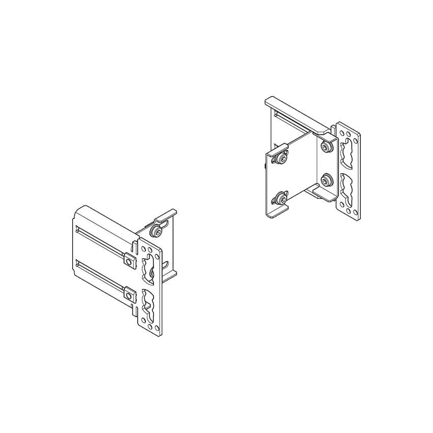 Dornbracht xGRID Befestigungssatz für die Integration in den Trockenbau - Breite 135 mm, Höhe 135 mm, Tiefe 33 mm, serienübergreifend einstellbar