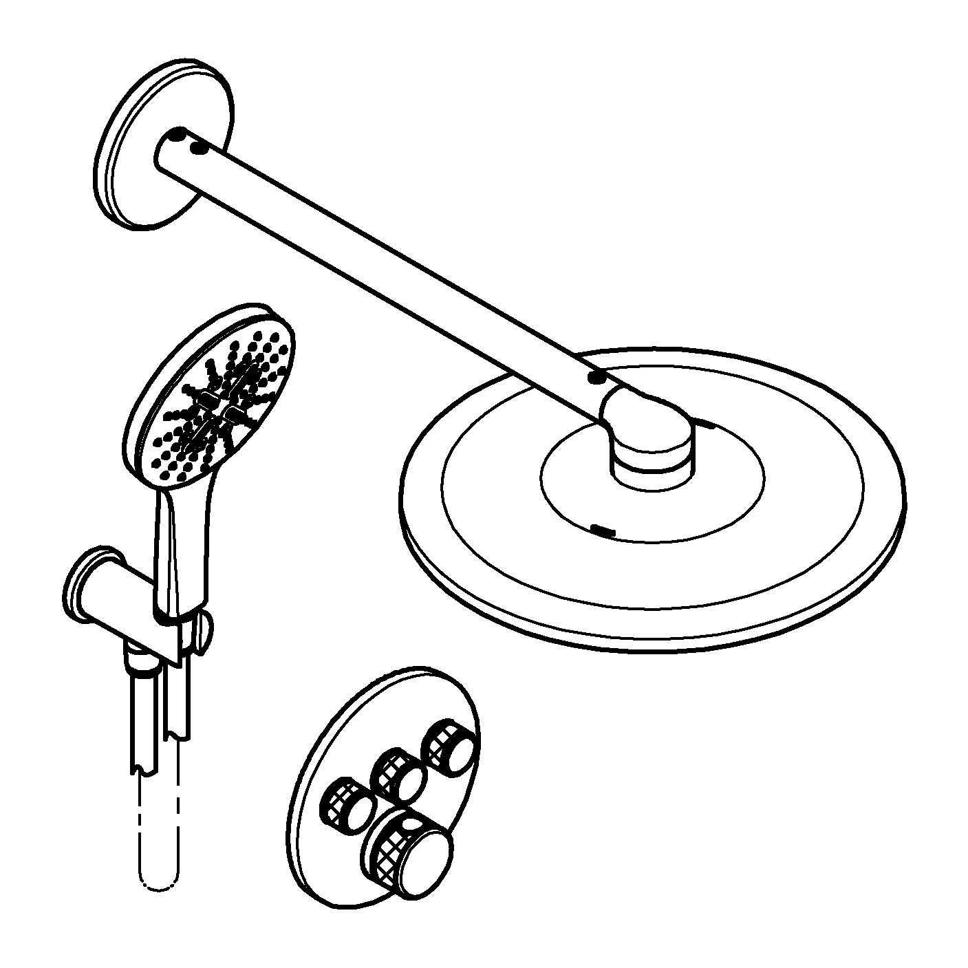 Grohe Unterputz-Armatur „Grohtherm SmartControl“