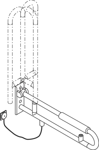 HEWI Stützklappgriff „Serie 801“