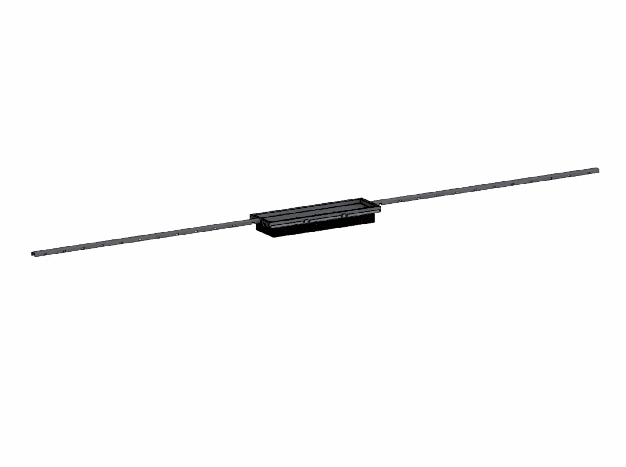 Duschrinne CeraFloor Connect, schwarz matt, 800 - 1500 mm