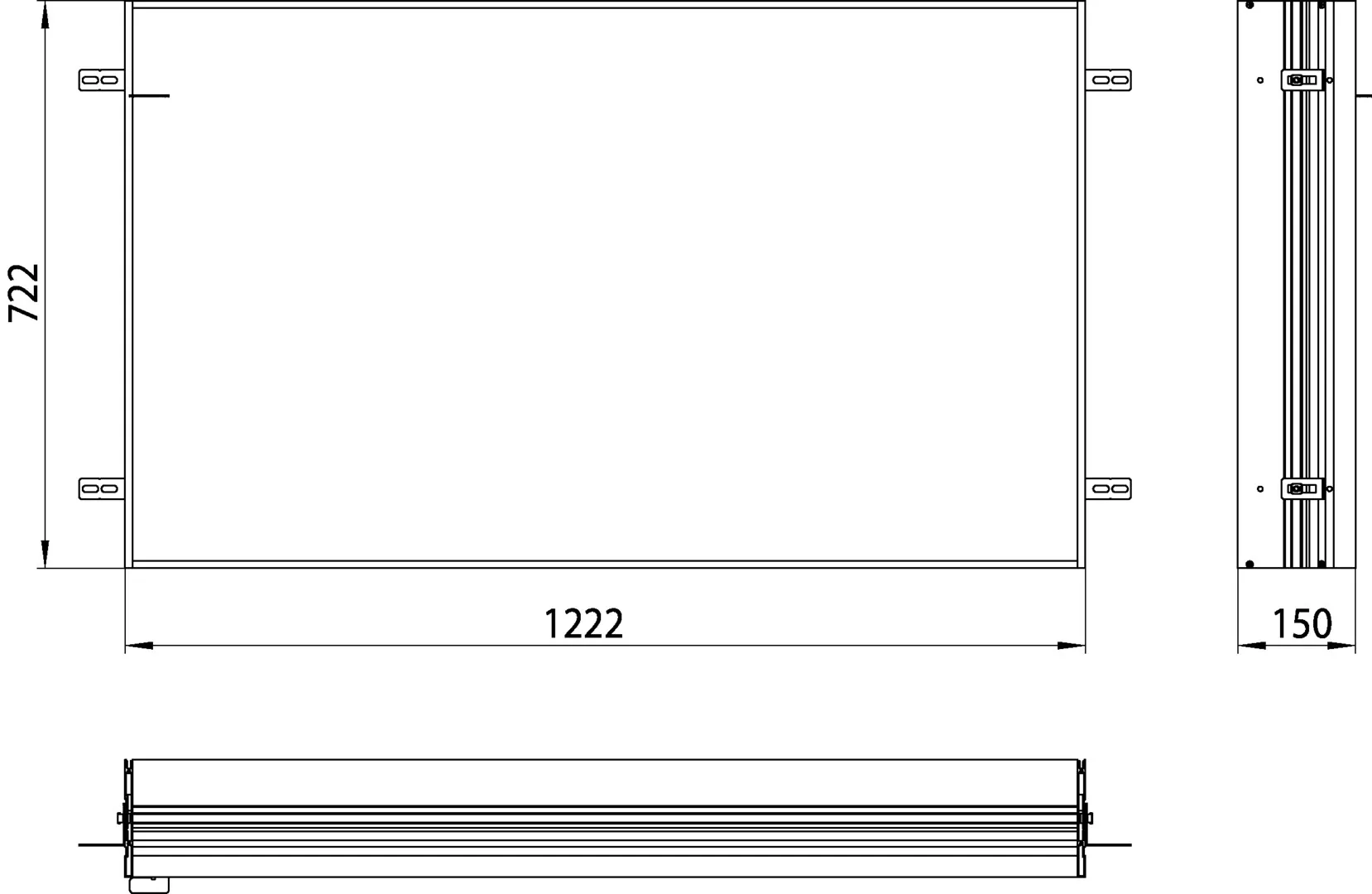emco Einbaurahmen für Spiegelschrank „prime“ 1222 × 722 × 150 mm emco Einbaurahmen für Spiegelschrank „prime“ 1222 × 722 × 150 mm