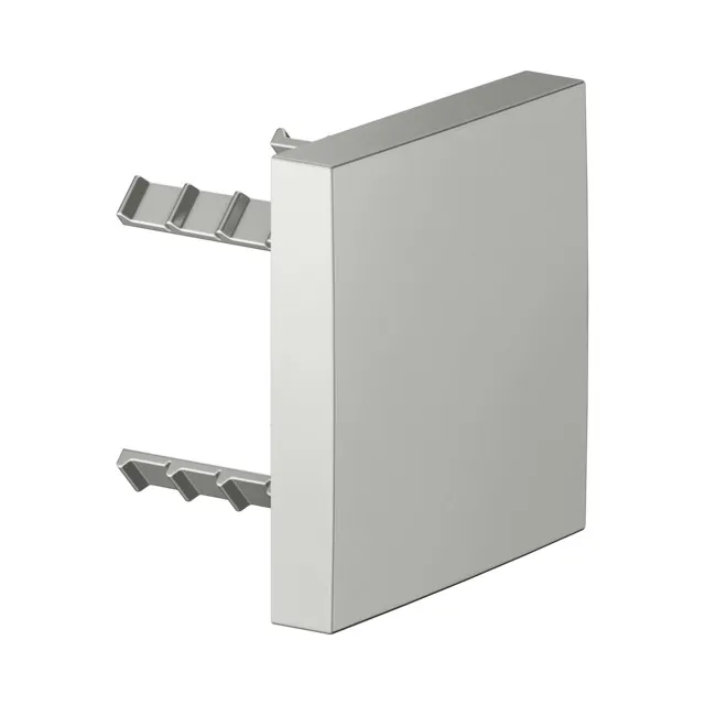 KEUCO Armaturenzubehör Abdeckblende eckig für Rohrunterbrecher 90x90mm Edelstahl