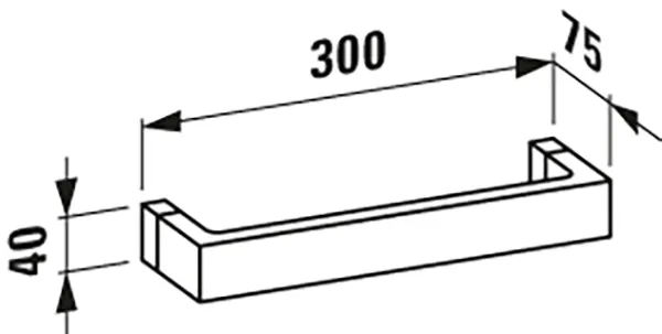 Laufen Handtuchhalter Kartell Laufen 300x75x40 blau Laufen Handtuchhalter Kartell Laufen 300x75x40 blau