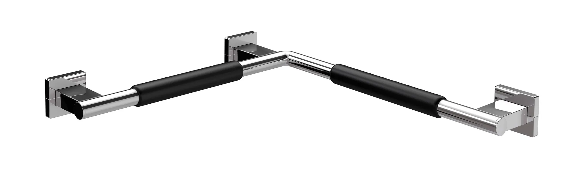 emco Eck-Handlauf „system 2“ mit rutschhemmender Ummantelung in chrom / schwarz emco Eck-Handlauf „system 2“ mit rutschhemmender Ummantelung in chrom / schwarz