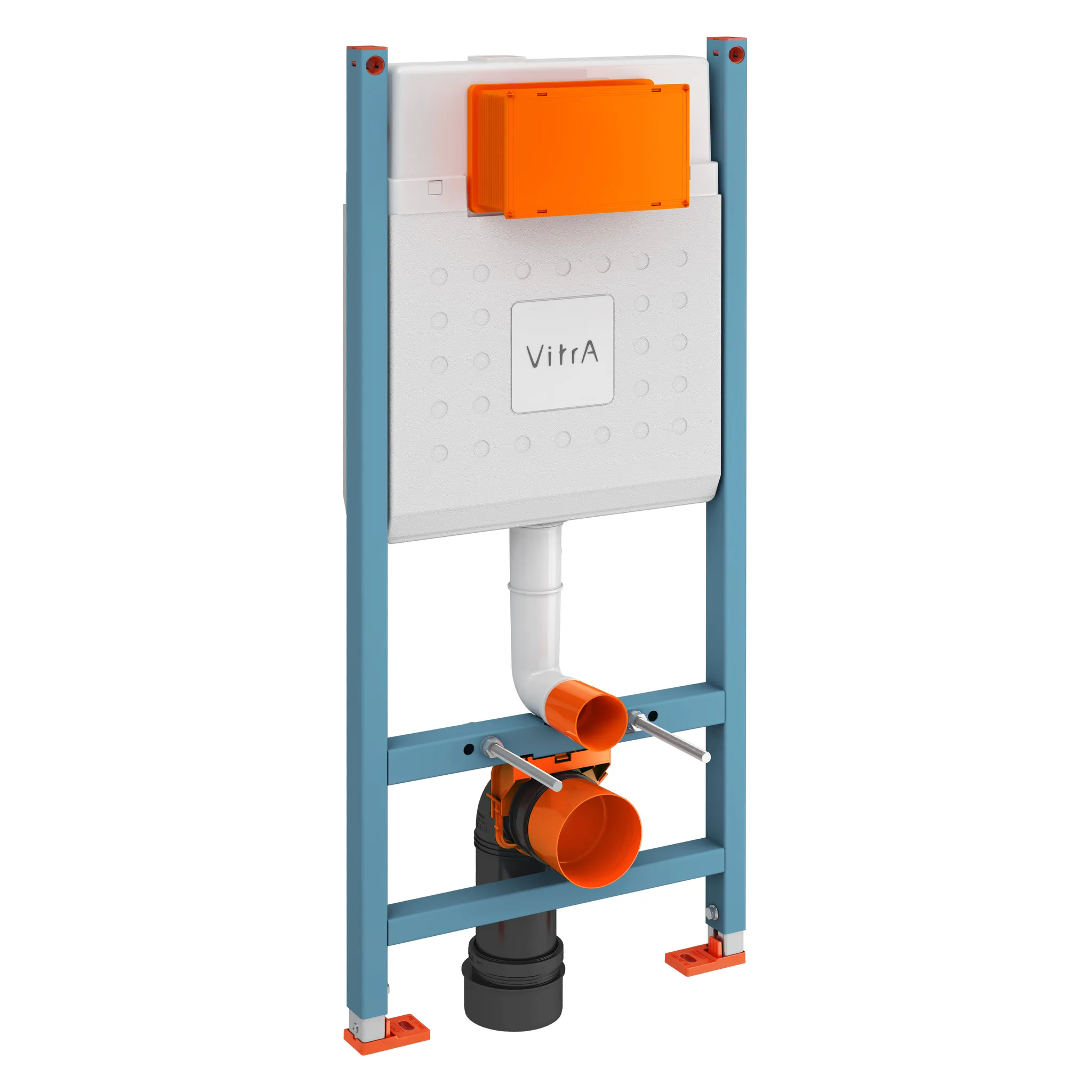 VitrA V-Fix Core Unterputzspülkasten-Modul, Wand-Dusch-WC, Rahmenhöhe 1120 mm, Blau