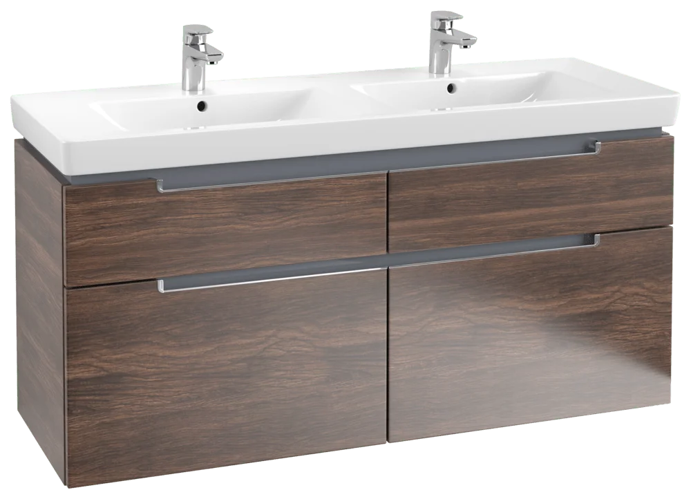 Villeroy & Boch Waschbeckenunterschrank Subway 2.0, Arizona Oak, 1287 x 590 x 449 mm, 4 Auszüge, SoftClosing, Wandmontage Villeroy & Boch Waschbeckenunterschrank Subway 2.0, Arizona Oak, 1287 x 590 x 449 mm, 4 Auszüge, SoftClosing, Wandmontage