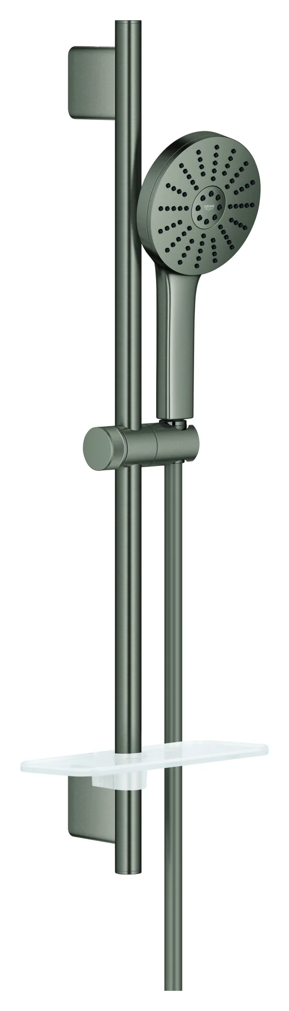 Gleitstangekombination „Euphoria 120“, Befestigung verdeckt in hard graphite (gebürstet) Gleitstangekombination „Euphoria 120“, Befestigung verdeckt in hard graphite (gebürstet)