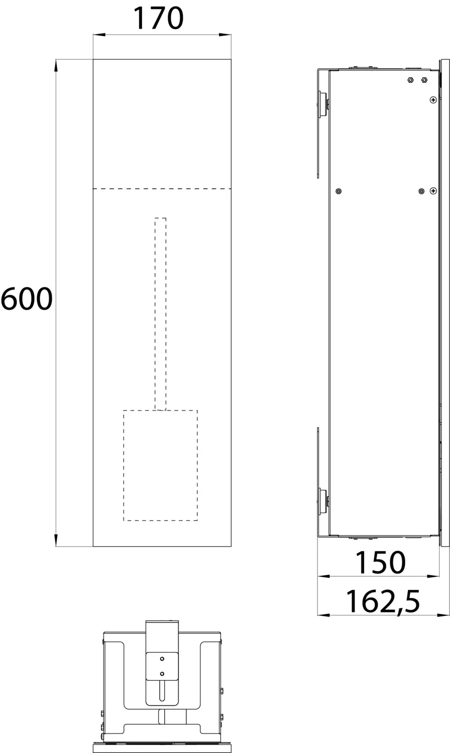emco WC-Modul „pure“ 170 × 600 × 163 mm emco WC-Modul „pure“ 170 × 600 × 163 mm