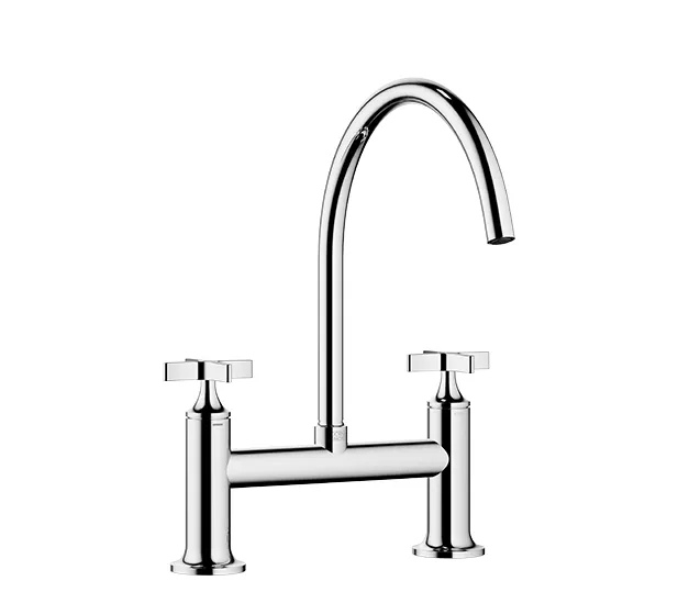 Dornbracht VAIA Zweiloch-Brückenbatterie für Spül-/ Profibrause - Chrom Dornbracht VAIA Zweiloch-Brückenbatterie für Spül-/ Profibrause - Chrom