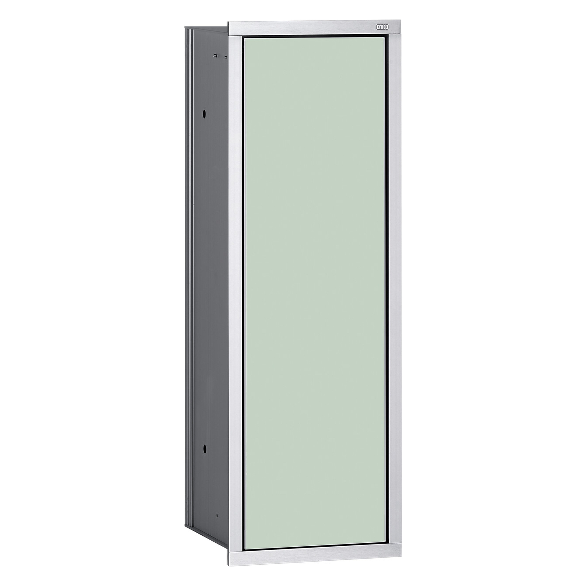 emco Toilettenbürstengarnitur-Modul „asis module 150“ 16,8 × 49,5 × 15,3 cm in chrom / optiwhite