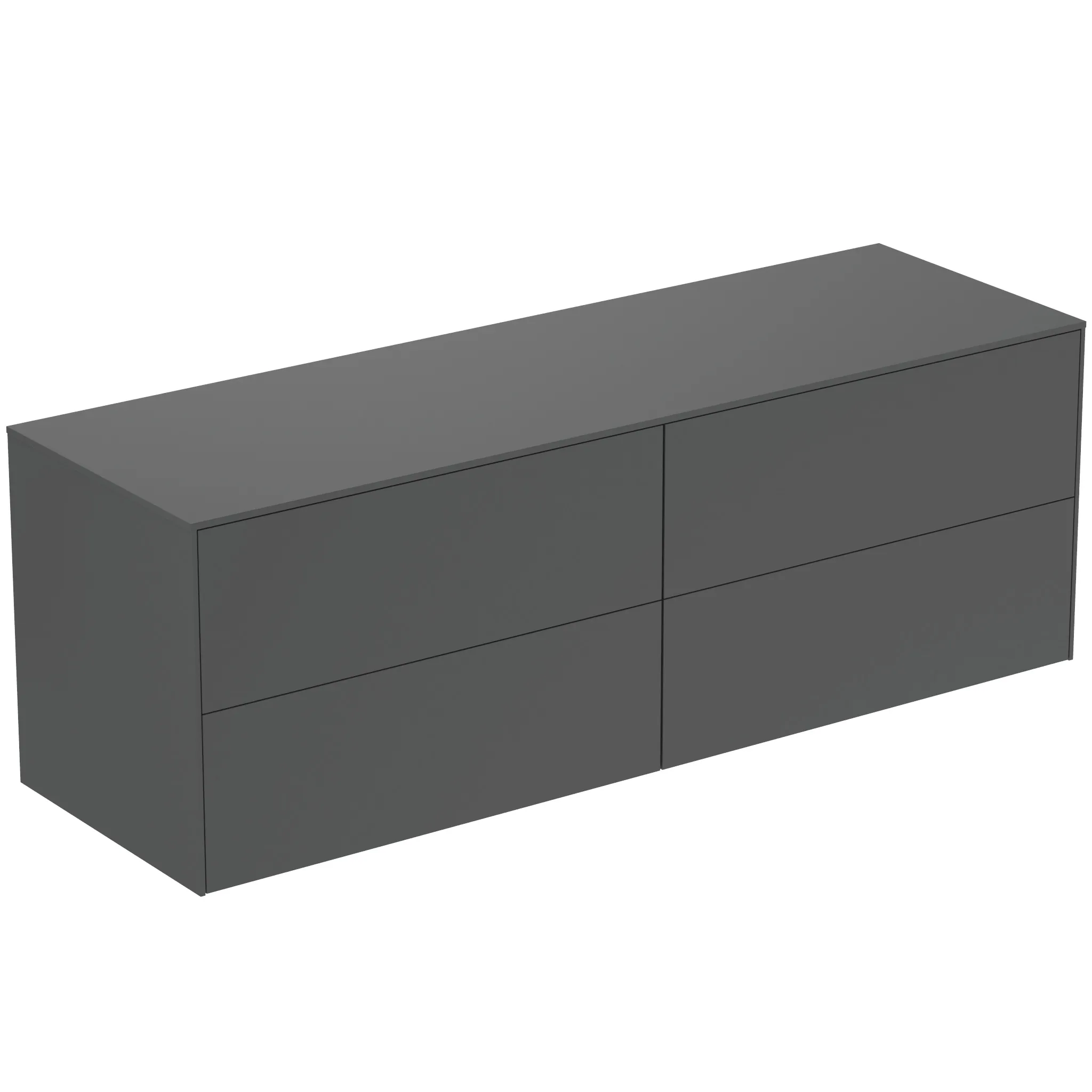 Ideal Standard Waschtischunterschrank Conca, 4 Auszüge, Anthrazit
