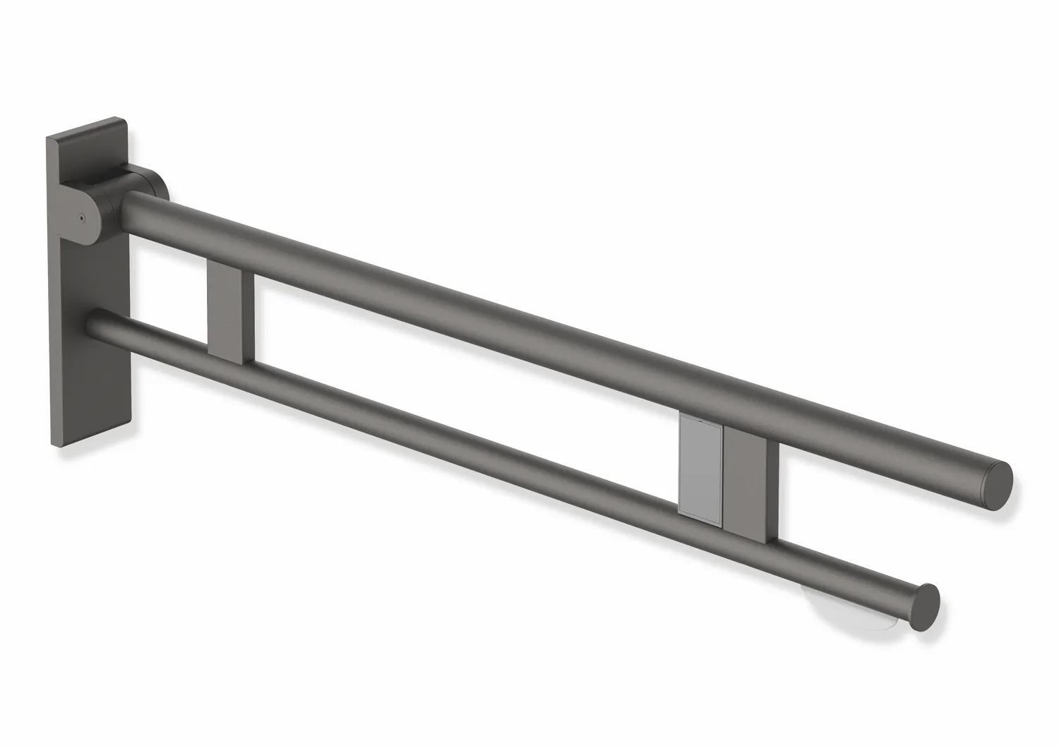 HEWI Stützklappgriff Duo, System 900, Edelstahl, 900 mm Ausladung