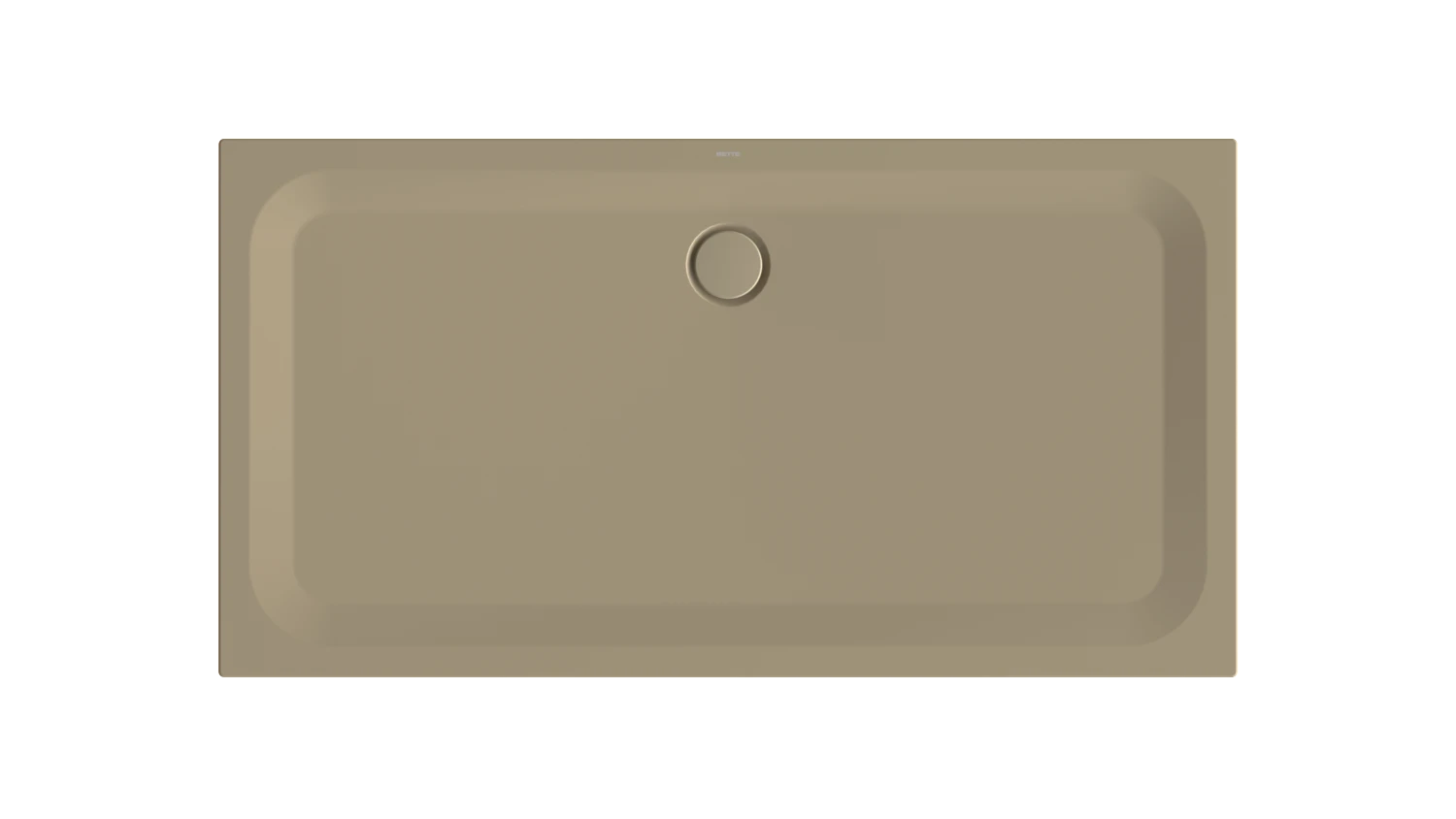 Bette rechteck Duschwanne „BetteUltra“ 1700 × 900 mm mit BetteAntirutsch Pro, ohne Oberflächenveredelung, ohne Wannenträger, in Hazel