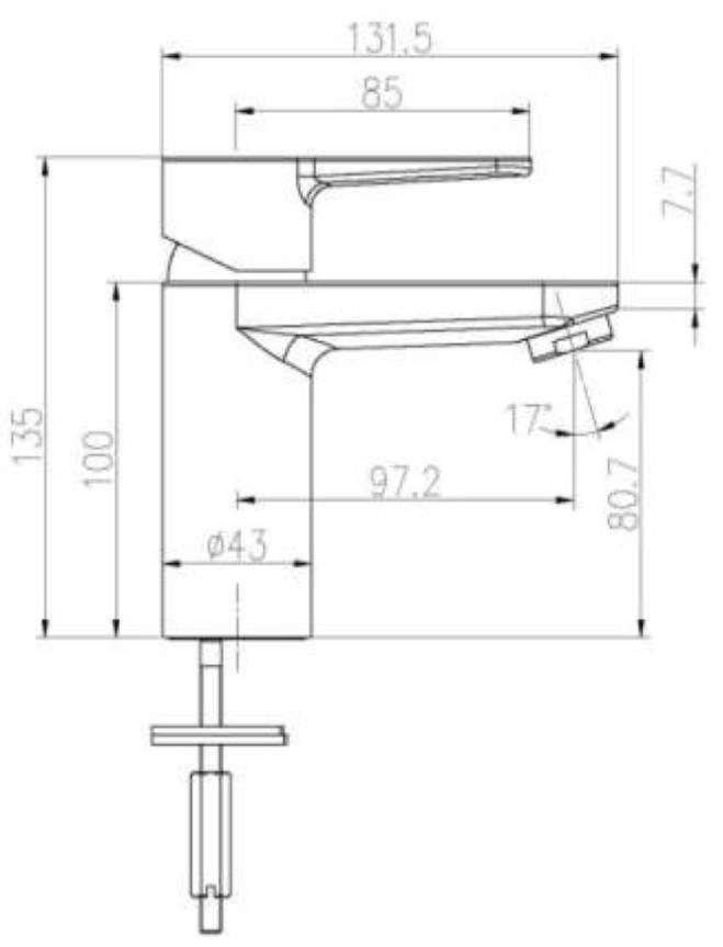 Waschtisch-Einhandbatterie AqvaBasic III - für offene Heißwasserbereiter - Klick-Klack-Ablaufgarnitur 1" 1/4 - Kartusche mit keramischen Dichtscheiben - Heisswassersperre - Wassermengendurchflussregulierung - flexible Druckschläuche 3/8", DVGW W270 - Waschtisch-Einhandbatterie AqvaBasic III - für offene Heißwasserbereiter - Klick-Klack-Ablaufgarnitur 1" 1/4 - Kartusche mit keramischen Dichtscheiben - Heisswassersperre - Wassermengendurchflussregulierung - flexible Druckschläuche 3/8", DVGW W270 -